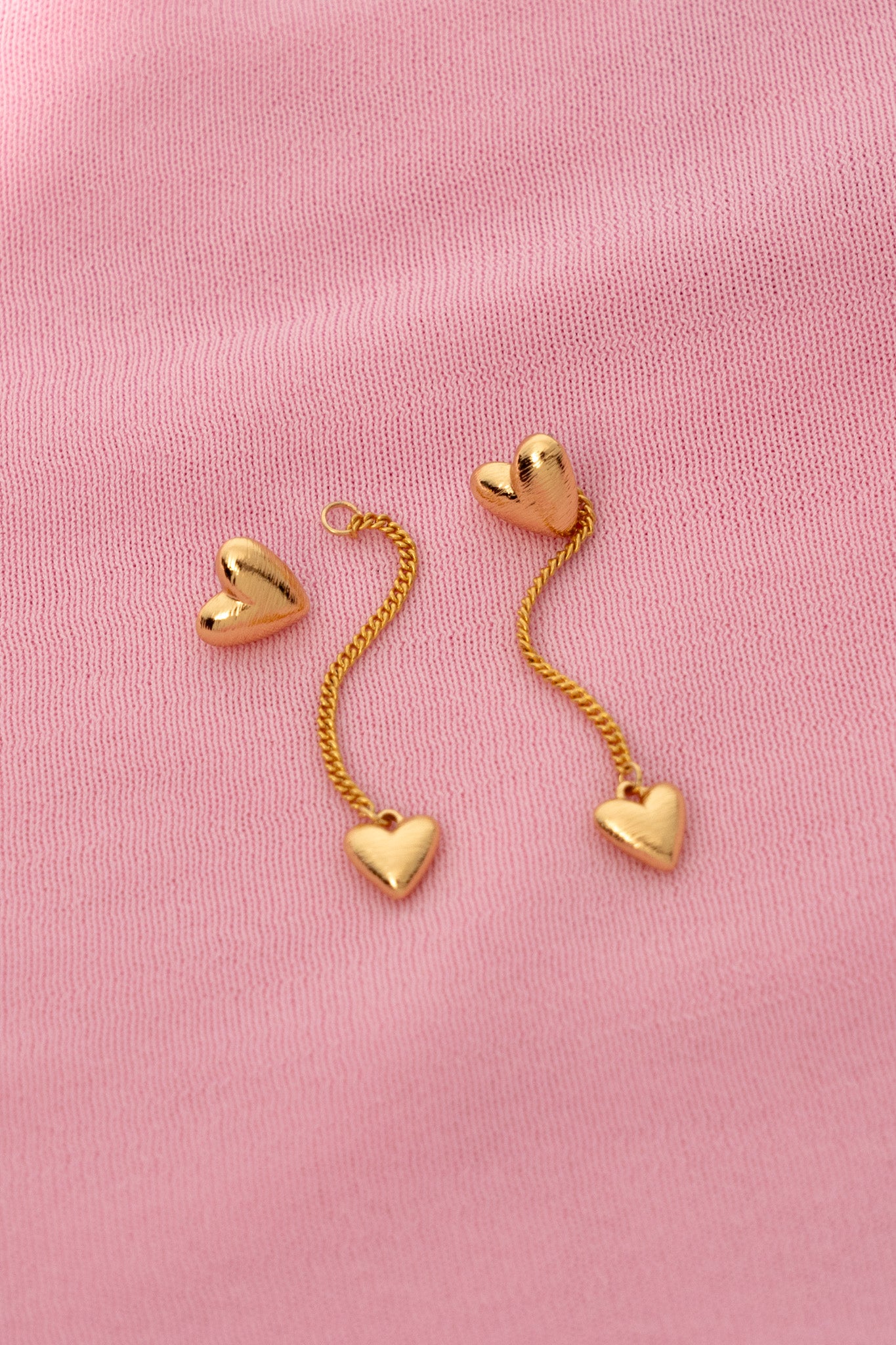 ARETES CADENA CORAZÓN