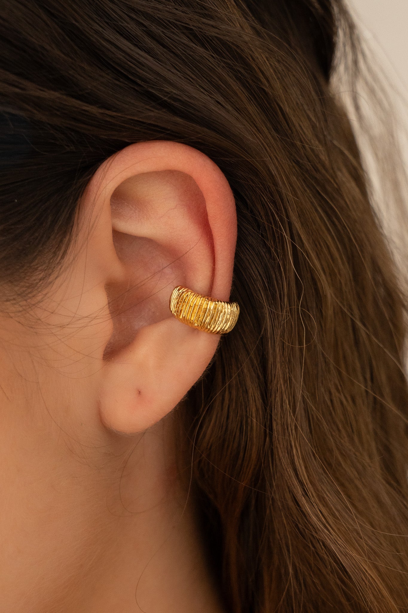 EARCUFF CORAL GOLD